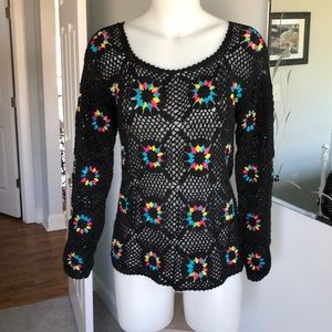 Vintage Handmade Rainbow 🌈 Sweater size S